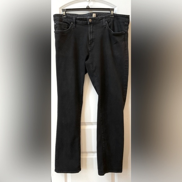 Agave Mens Black Denim Straight Leg Jeans